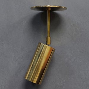 Plafondspot inbouw, verstelbare hoek wandlamp, moderne ruwe messing spot uit het midden van de eeuw, minimalistische plafondverlichtingsarmatuur