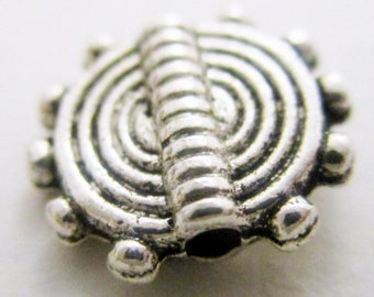 silver Color rectangular flat Spacer Beads M1055