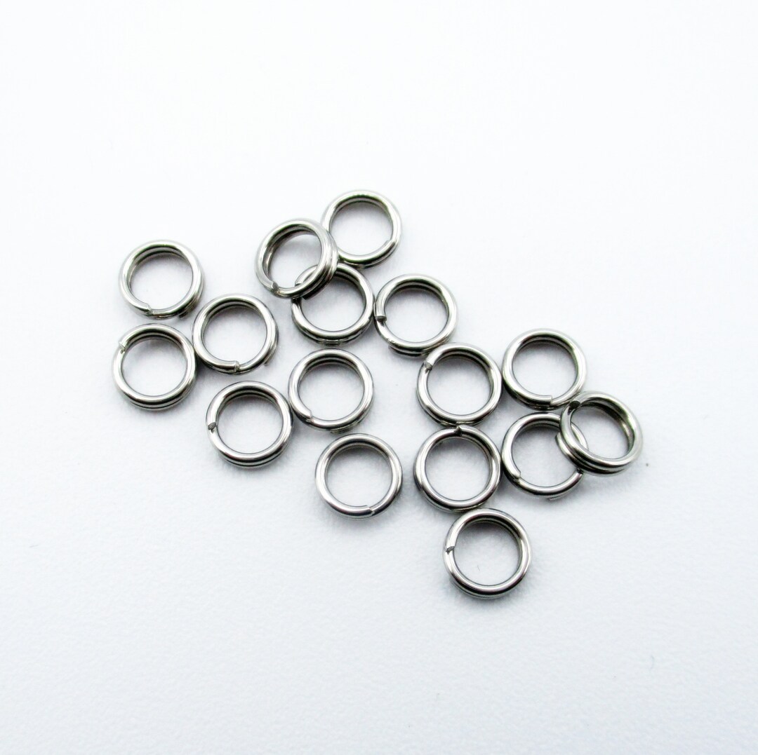 Stainless Steel Double Split Jump Rings, Pack of 20/40 Jump Rings, 5 Mm ...