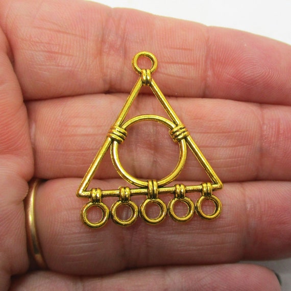 アクセサリー Gold&Silver Skull With Triangle WireRing Skull Ring | Adjustable CrossBones with X Frame