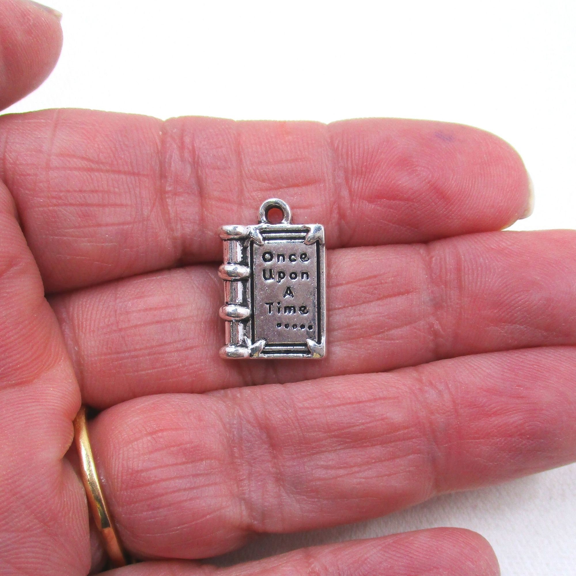 Once Upon A Book Charms Silver of - Etsy