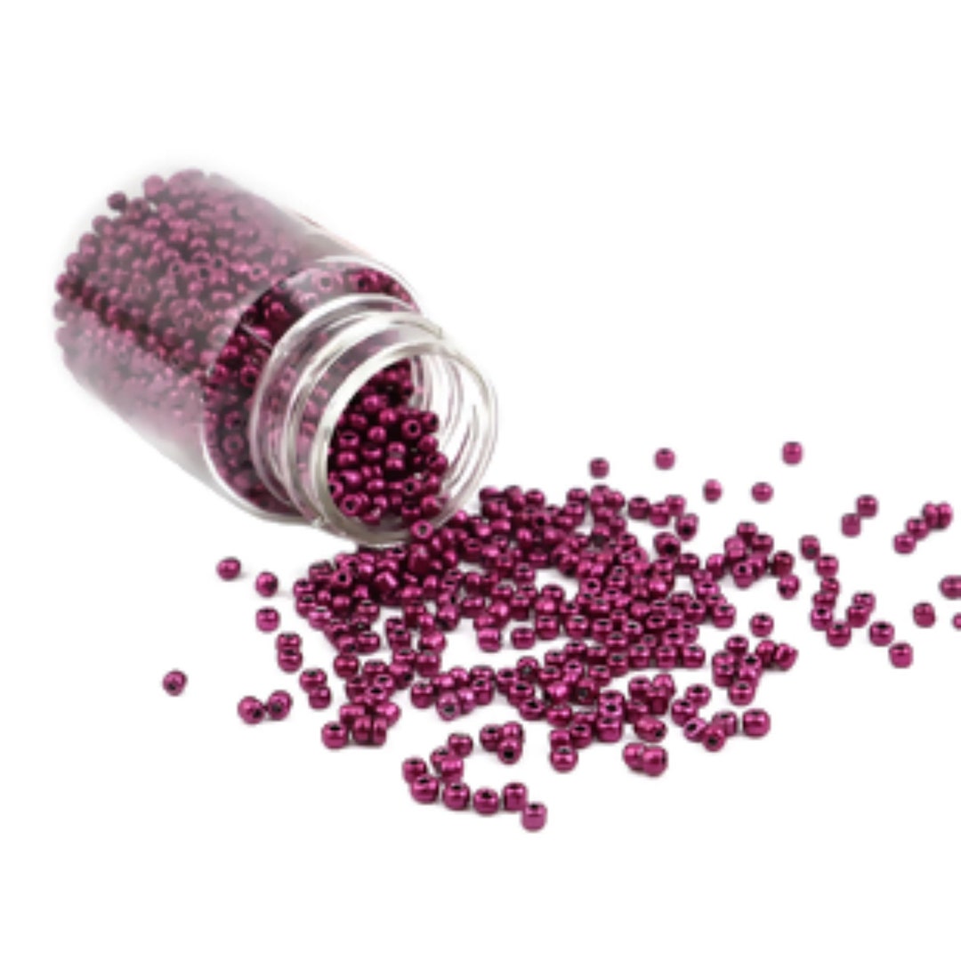 Purple Glass Seed Beads 2mm 2mm Beads Jewelry Making Etsy