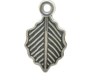 Small Leaf Charms Antique Silver, Pack of 20/40 Charms, 10x6mm, Jewelry Making Supplies  G1817