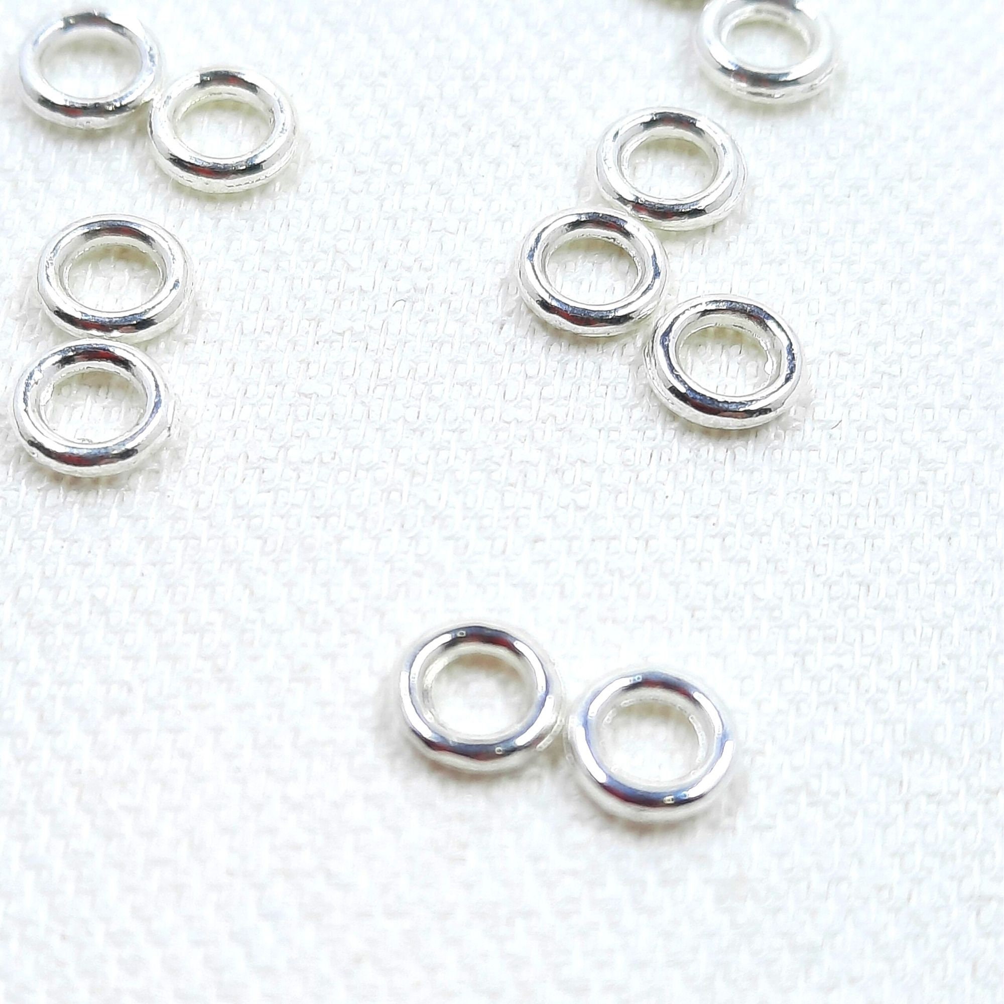 Silver Plated Solder Closed 4mm Jump Rings Pack of 100 Jump Etsy Canada
