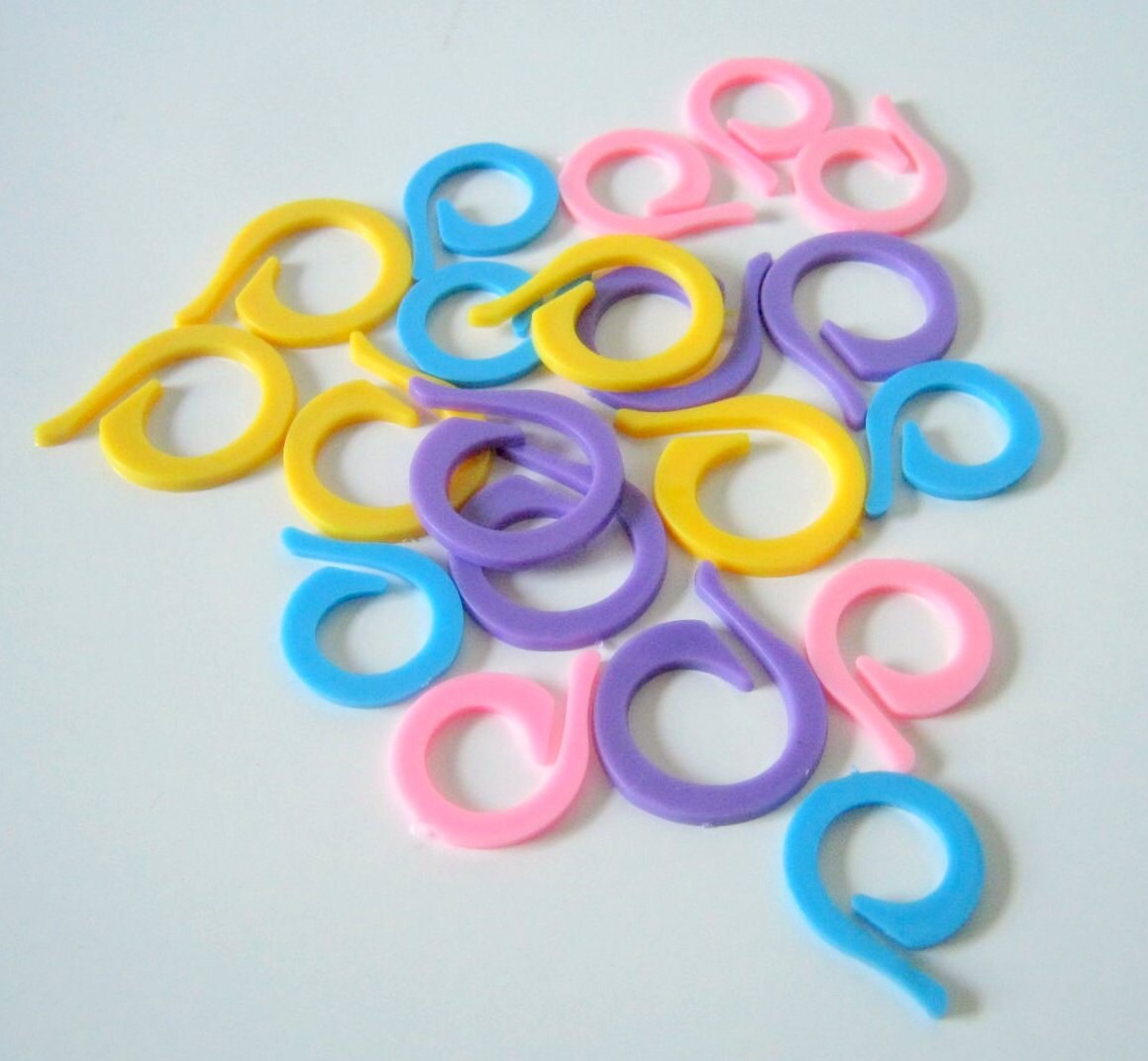 Acrylic Stitch Markers Various Sizes 20Pc Etsy