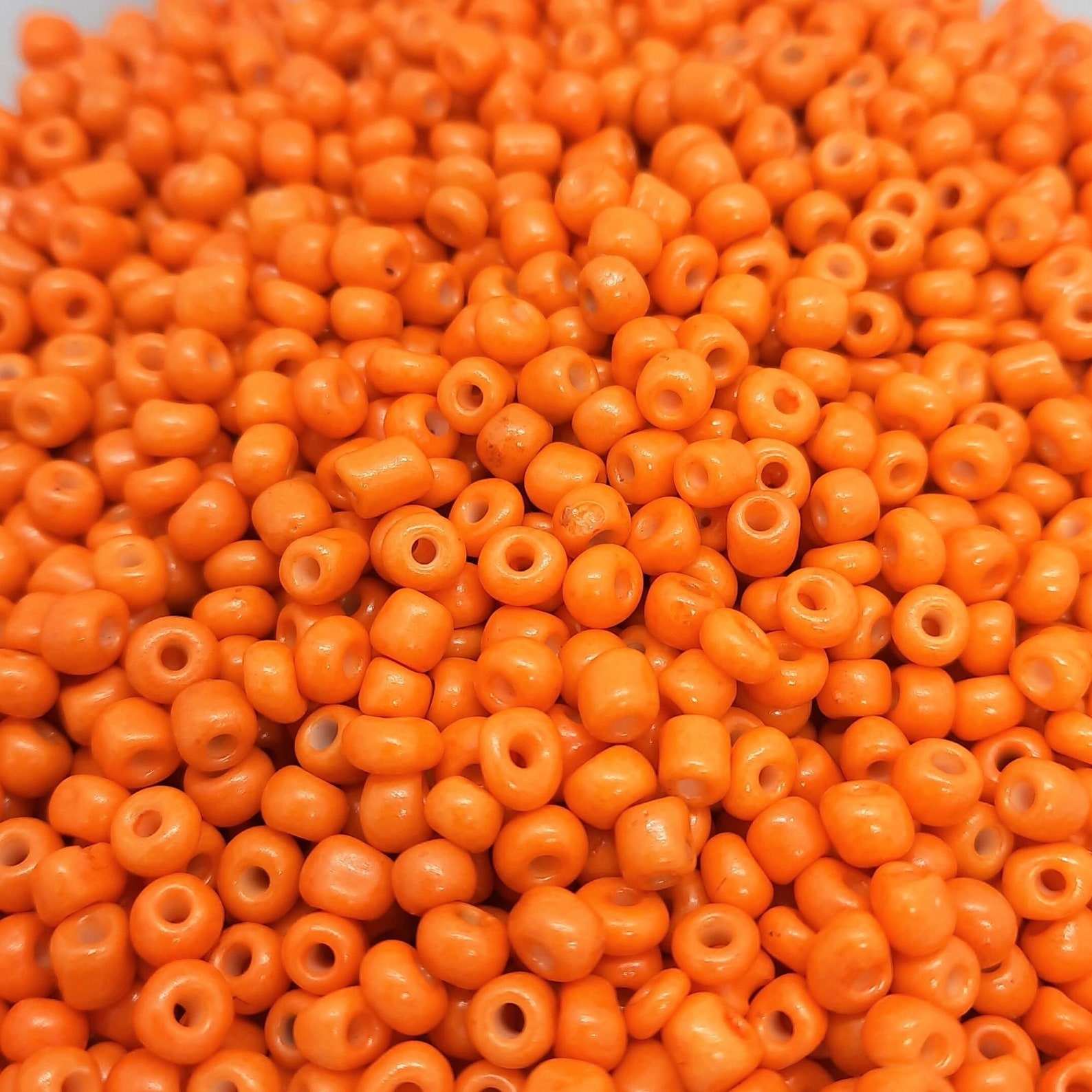 Orange Seed Beads 4x3mm Seed Beads 20 Grams Jewelry Making Etsy Australia