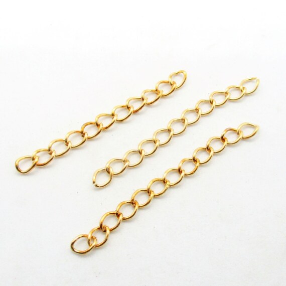 Extender Chains Gold Plated Pack of 20 Extenders 5cm Chain Etsy