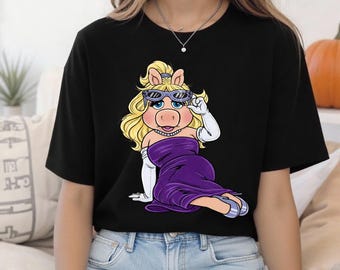 Miss Piggy T-Shirt: Lustiges Muppets Cartoon T-Shirt