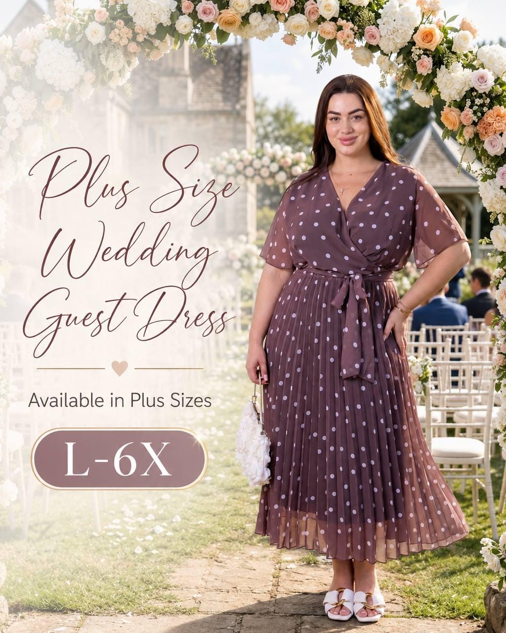 Polka Dot Wrap Dress