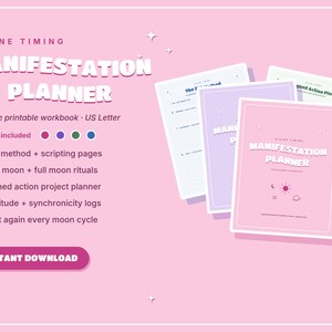 Manifestation planner printable