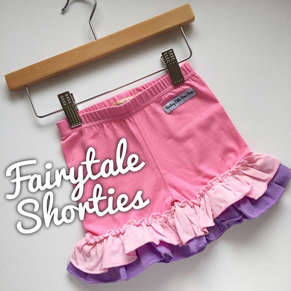 Size 4 Boutique Light Pink Icing Shorties Ruffled Shorts