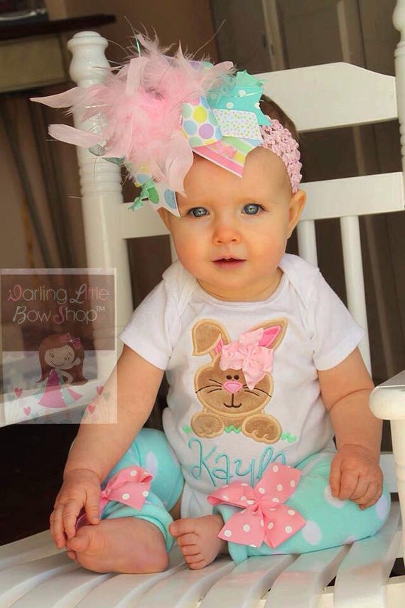 Baby Girl Easter Outfit As Seen in VOGUE Hippity Hop Etsy