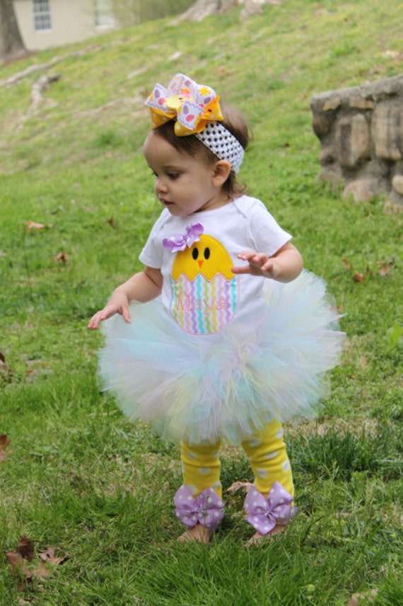 Baby Girl Easter Tutu Outfit Pretty Little Etsy