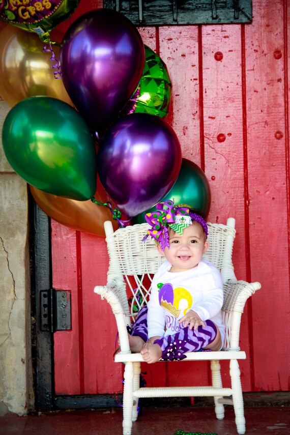 mardi gras baby girl shirt