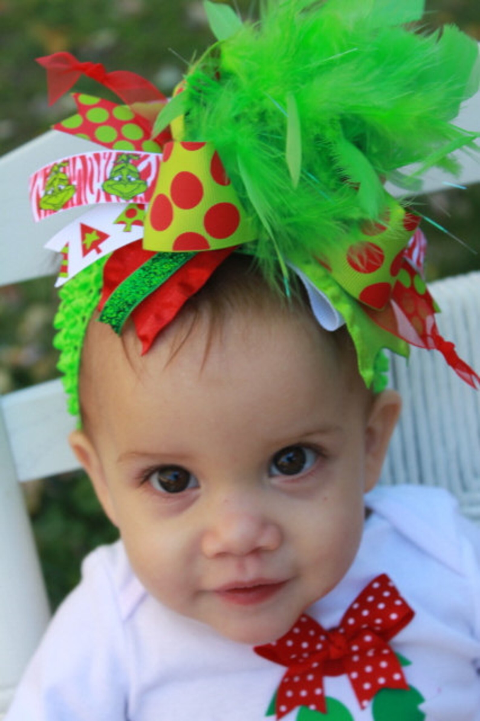 Baby Girl Christmas outfit SET Grinch Christmas Outfit Etsy