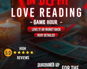 Lectura de Tarot del Amor a fondo: Entrega en la misma hora / Guía de relaciones (PDF)