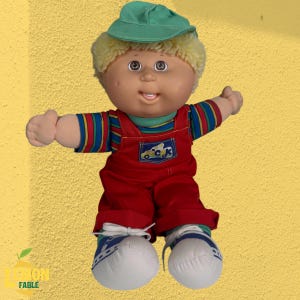1990 Cabbage Patch Kids Ruff 'n Tuff Todder Collection 16" Vintage Doll Boy