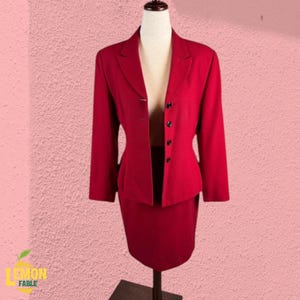 blue dress for baby girl Gianni Versace 1980s Magenta Oversized Power Suit Ensemble with MiniS   THE WAY WE WORE