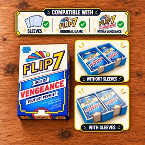 Wkładka Flip 7 | Karty w koszulkach + Kompatybilne z Vengeance
