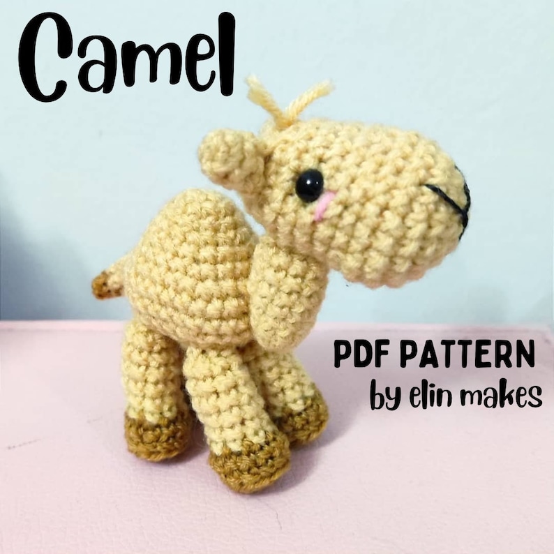 Kawaii Camel Amigurumi Pattern in PDF Format image 1