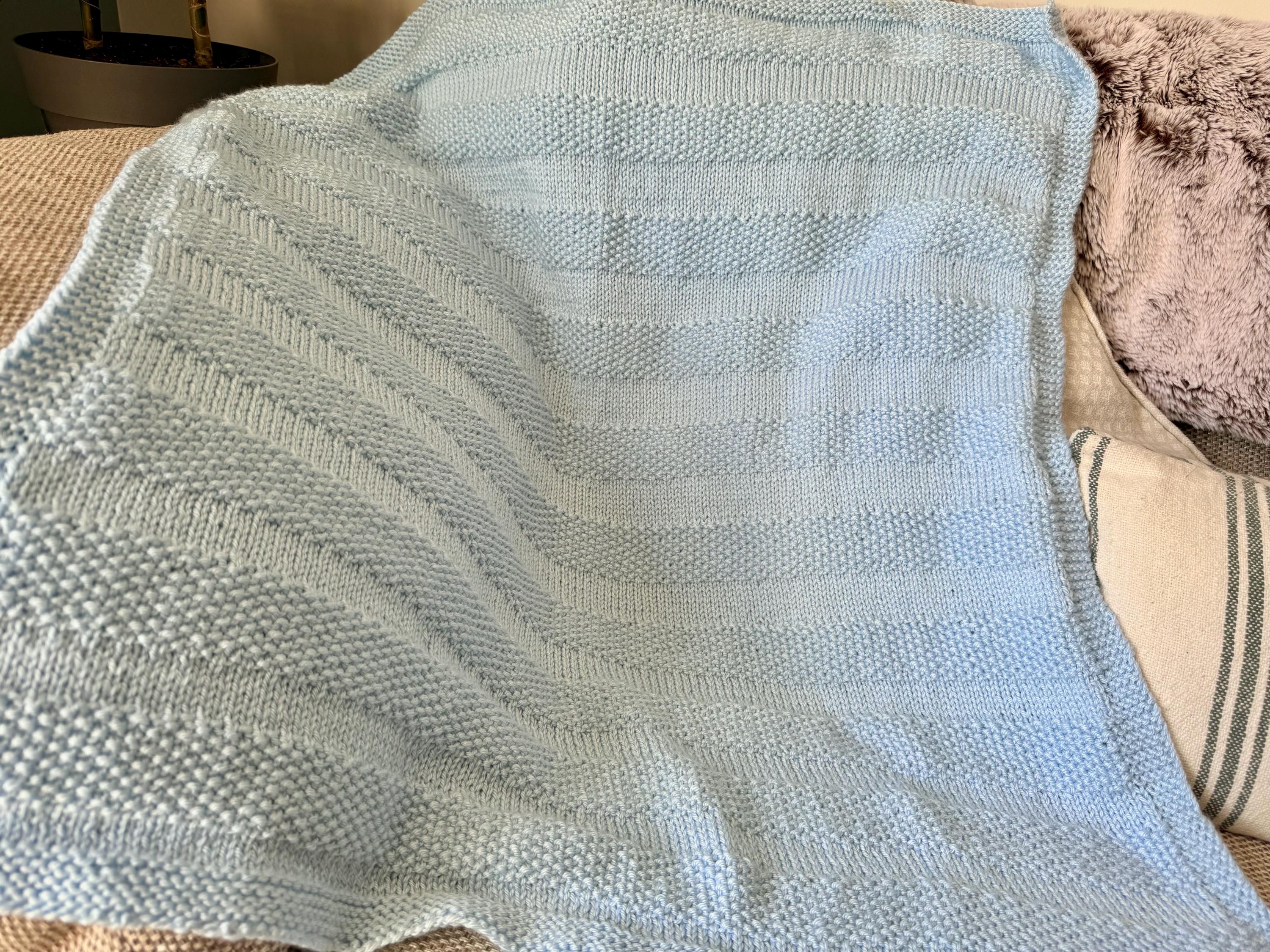 Beginner Baby Blanket Knitting Pattern - Etsy UK