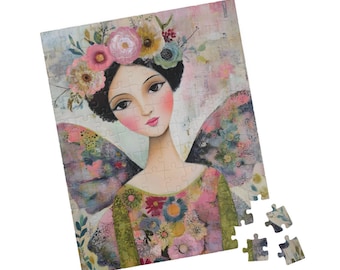 Whimsical Colorful Fairy Jigsaw Puzzle - Meditative Screen-Free Activity for All Ages