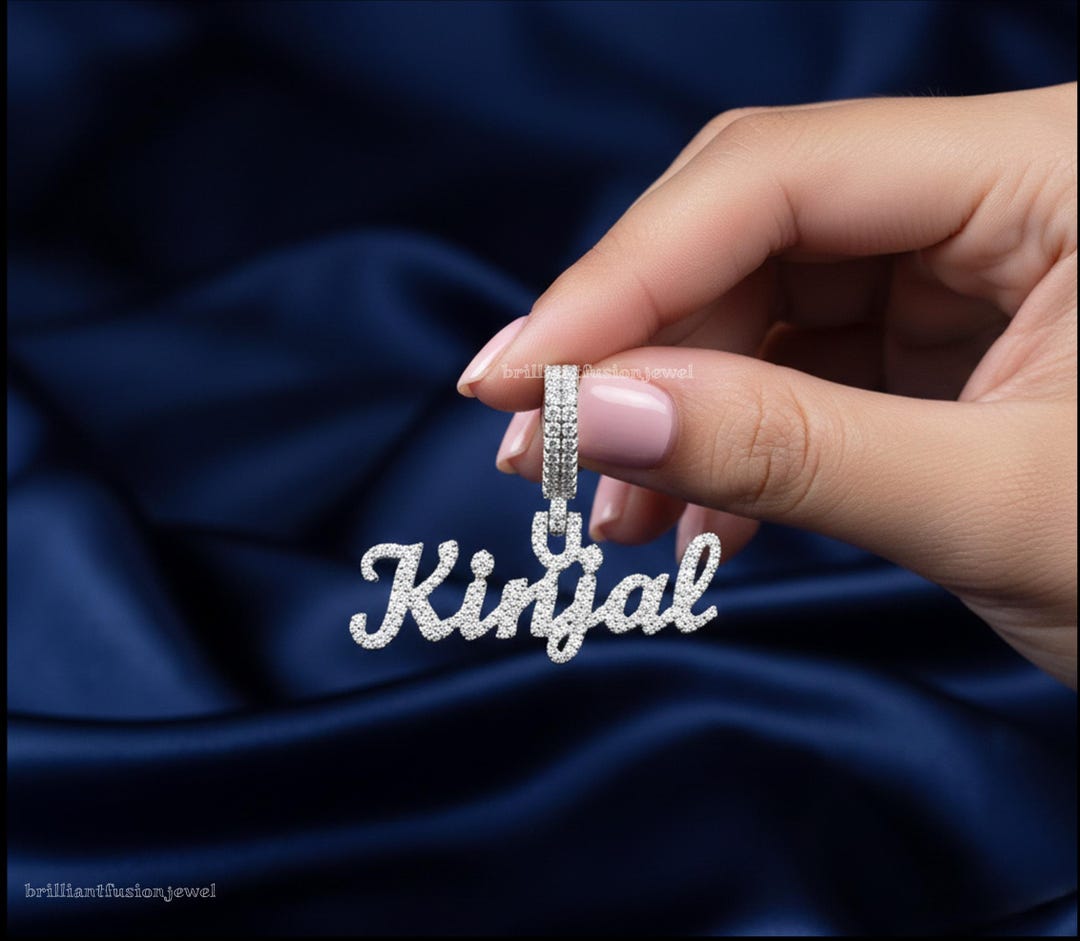 Diamond Custom Name Necklace - Iced Out Personalized Pendant, Hip Hop ...