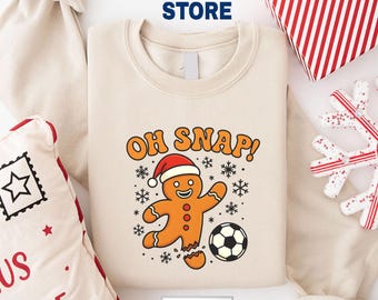 Oh Snap Gingerbread Christmas DTF Transfer, Festive Heat Transfer
