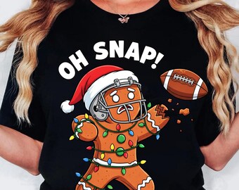 Oh Snap Gingerbread PNG, Christmas Cookie Design,Funny Gingerbread Man Clipart,Trendy christmas png (Digital Download)