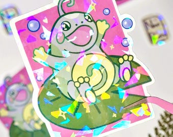 politoad poke sticker ~ sparkle vinyl sticker