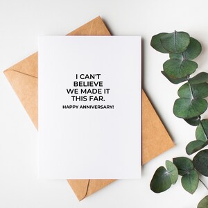 Made It This Far, Adult Humor Cards, Funny Cards, Husband Card, Wife Card, Anniversary Cards, Rude Cards, Love You Card, The Cheeky Press
