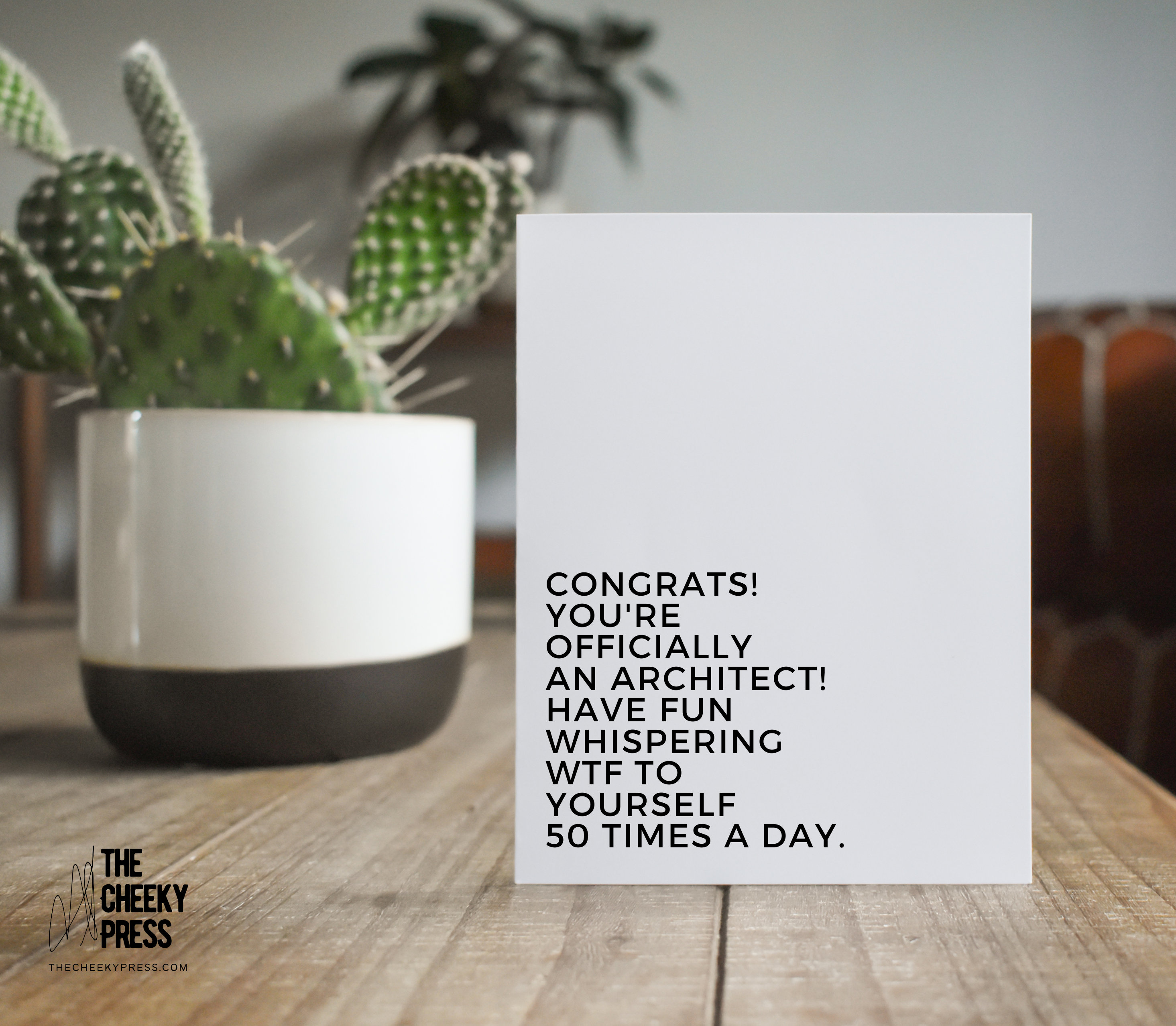 Congratulations Architect / Architectural School / Grad Card / New Job