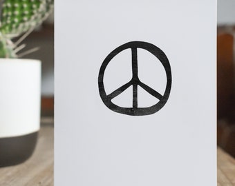 Peace Sign Card, Friendship Sister Card, Appreciation Card, All Occasion, Bestie Card, Thinking of You, Minimalistic Card, The Cheeky Press