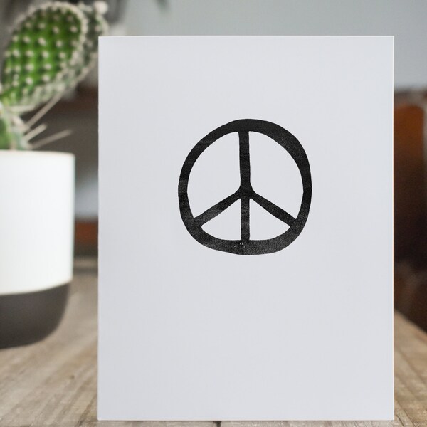 Peace Sign Card, Friendship Sister Card, Appreciation Card, All Occasion, Bestie Card, Thinking of You, Minimalistic Card, The Cheeky Press
