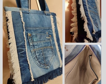 Mit Baumwolle gefütterte Denim Geldbörse: Umweltfreundliches Geschenk für Frauen
