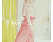 Red on Pink Dot Wide Leg Ruffle Top Trousers Girl Pants Spring Summer Collection from Fleur and Dot
