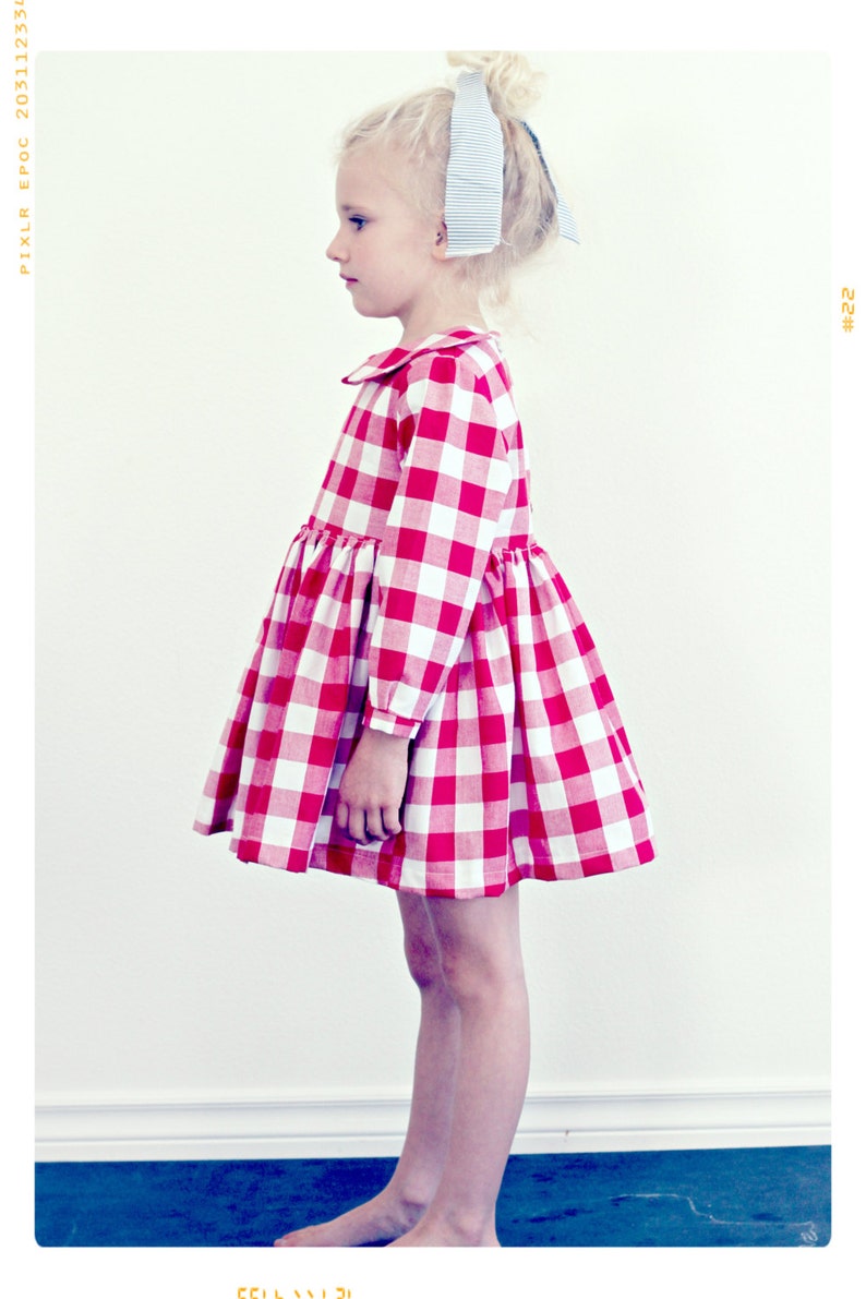 Toddler Peter Pan Collar Dress Pattern PDF Easy Quick Sewing Etsy