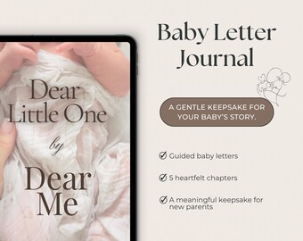 Journal de lettres pour bébé, souvenir guidé pour les nouveaux parents (téléchargement PDF)