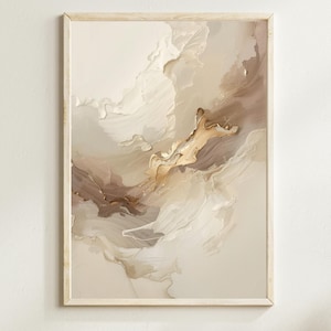 Luxury Neutral Abstract Wall Art Printable — Classical (Digital Download)