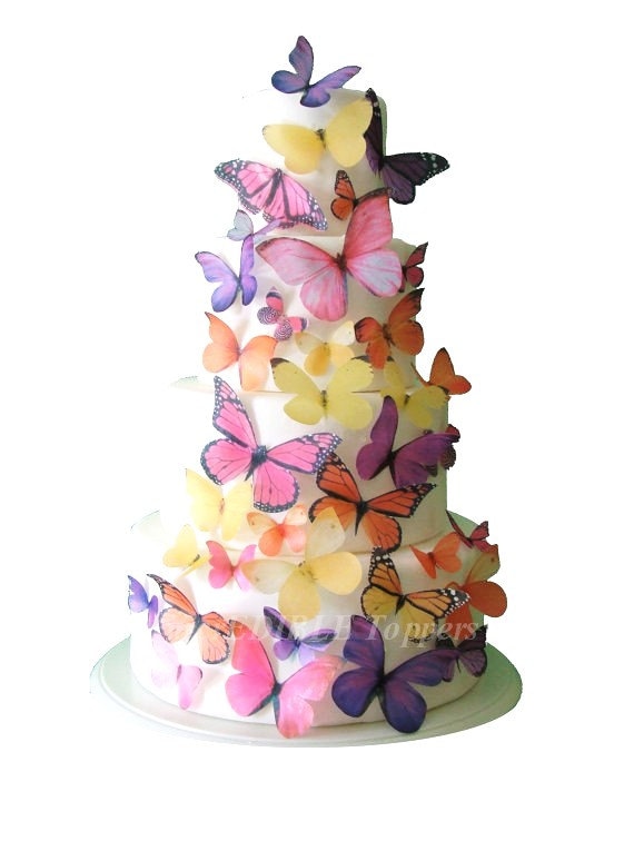 BUTTERFLY CAKE Birthday Cake Topper The Audrey 30 Edible ...