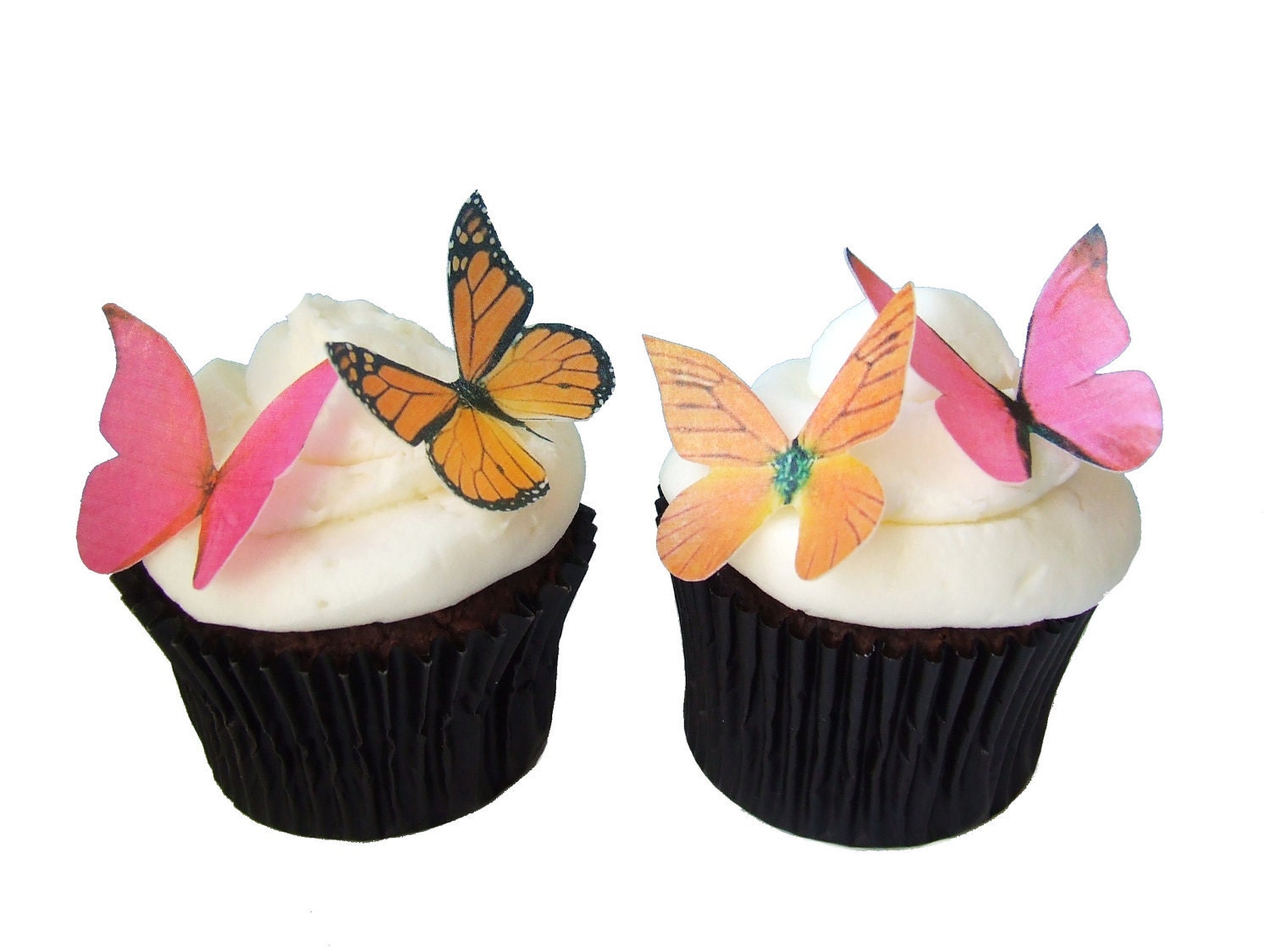 Edible Butterflies CAKE DECORATIONS 24 Edible Butterflies