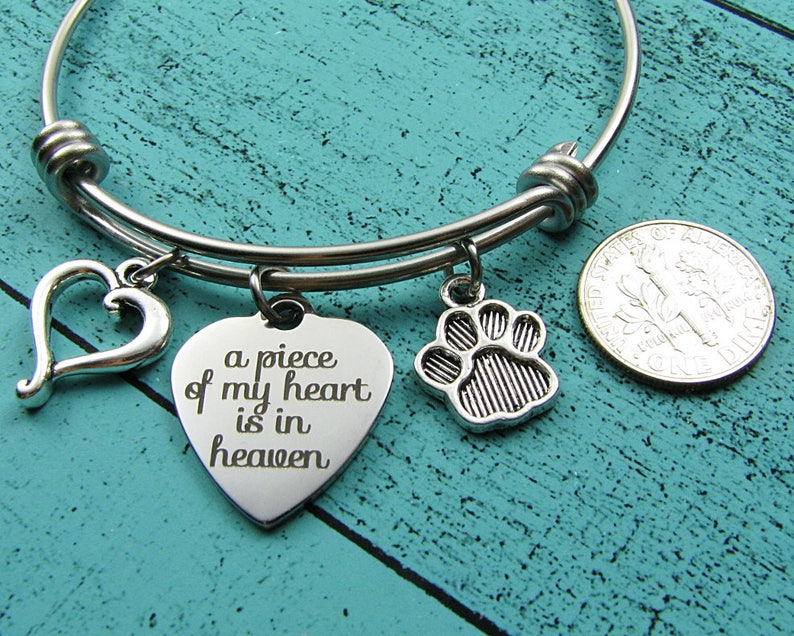 Pet memorial jewelry pet loss gift sympathy bracelet grief