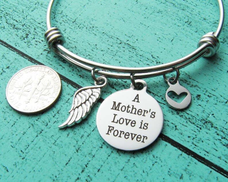 Mom Memorial Bracelet Sympathy Gift for Loss of Mom Mother Etsy