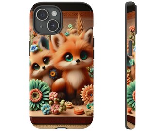 Cute Fox Kawaii Phone Case, Best Friend Birthday, Furry Animal Accessories, Animal Lover Gift, Tough Phone Case For iPhone | Samsung | Pixel