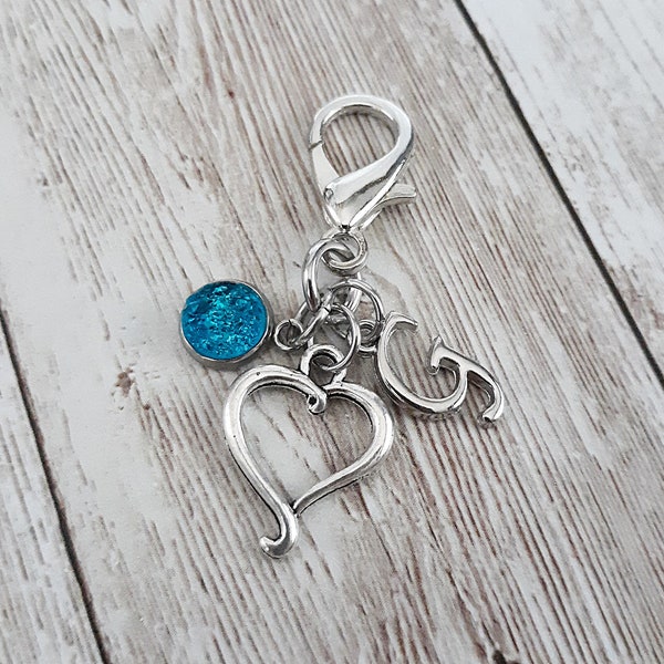 PURPLEPIGPRODUCTS Lotus Flower Clip On Charm | Tibetan Silver Lobster Clasp For Bracelet Bag Keyring