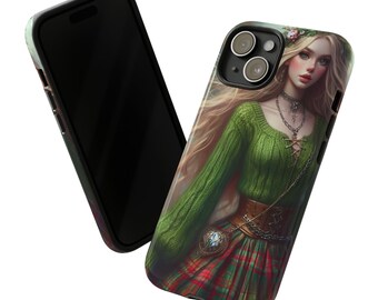 Fairy Grunge Phone Case, Celtic Whimsigoth Cottagecore iPhone 15 14 13 Pro Case, Fantasy Gothic Aesthetic Tough Cover Samsung Galaxy Pixel
