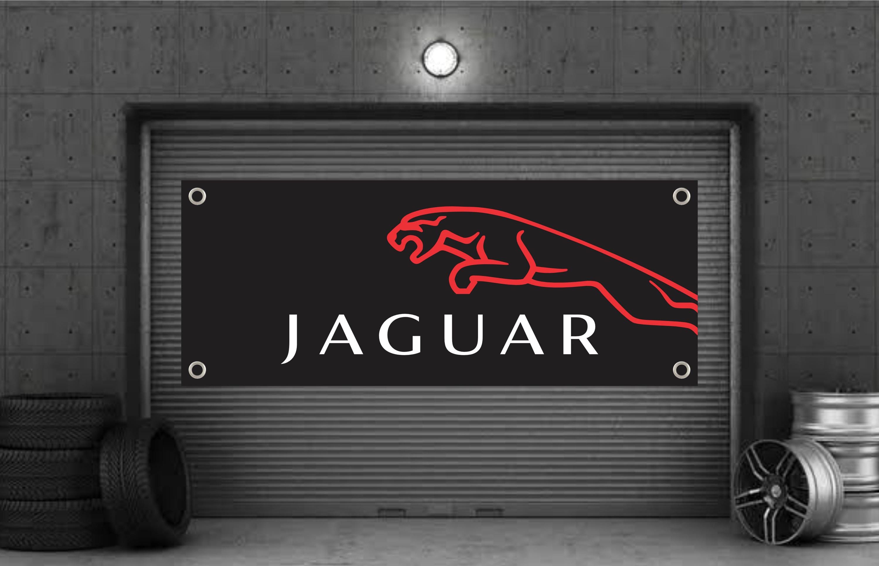 Banderole Publicitaire PVC Jaguar – Affiche Murale Pour Garage Ou Showroom – Multicolore