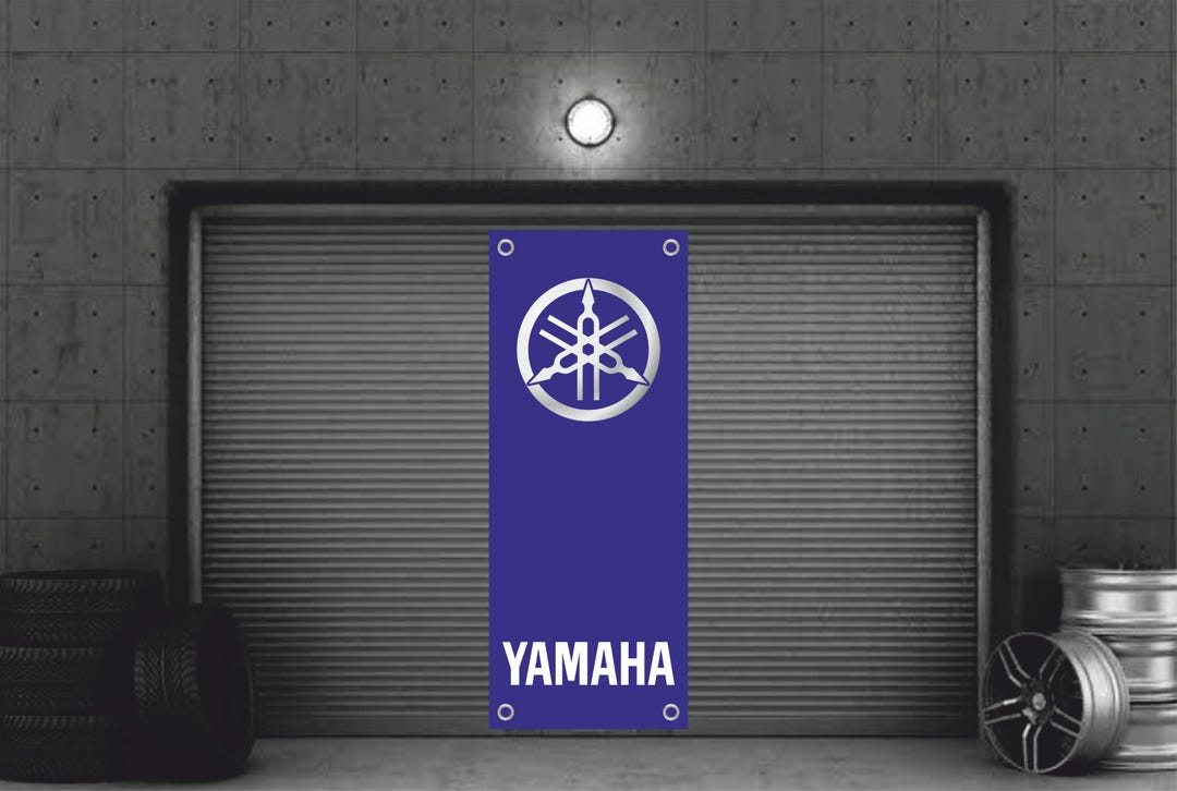 Yamaha Logo Vinyl Banner: Garage, Shop, or Office Decor - Etsy