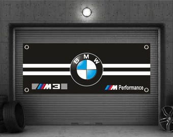 BMW Flag Banner3x5ft Vertical M Power Wall Decor Garage Man Cave Flag - Foto 2
