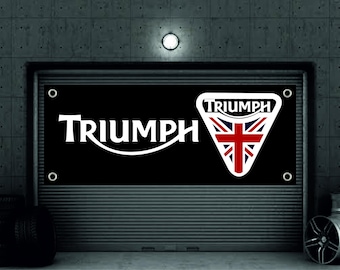 Triumph Logo Vinyl Banner - Garage, Shop, Showroom Decor